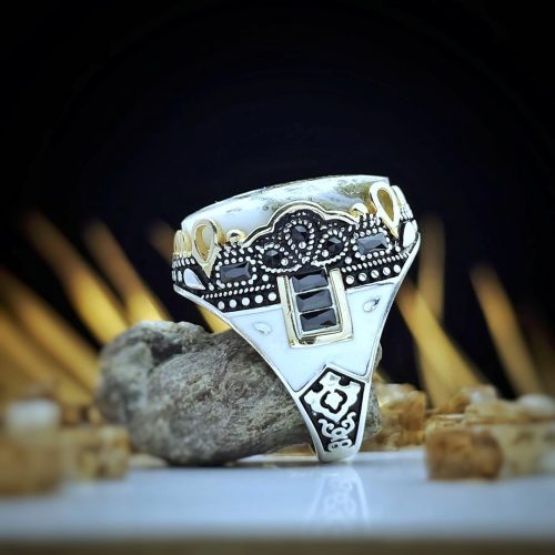 خاتم فضه عقيق حجر - أوسان.كوم