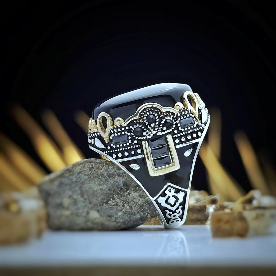 444444 خواتم عقيق نادرة حجر للرجال - أوسان.كوم