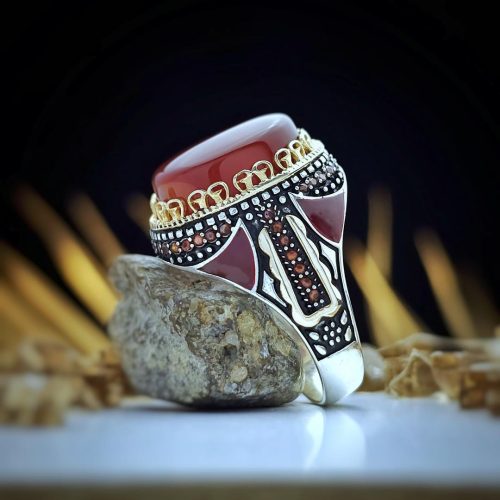 خاتم عقيق اصلي يماني - أوسان.كوم