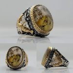 خاتم عقيق يمني اصلي للبيع في الدمام