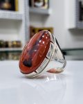 خاتم عقيق أحمر يمني فاخر