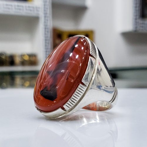 الرئيسية 30 خاتم عقيق أحمر يمني فاخر