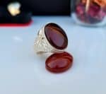 خواتم عقيق يمني أصلي 1 Yemeni Agate Ring